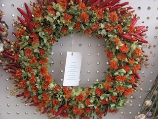 safflower-wreath