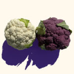 white & lavender cauliflower